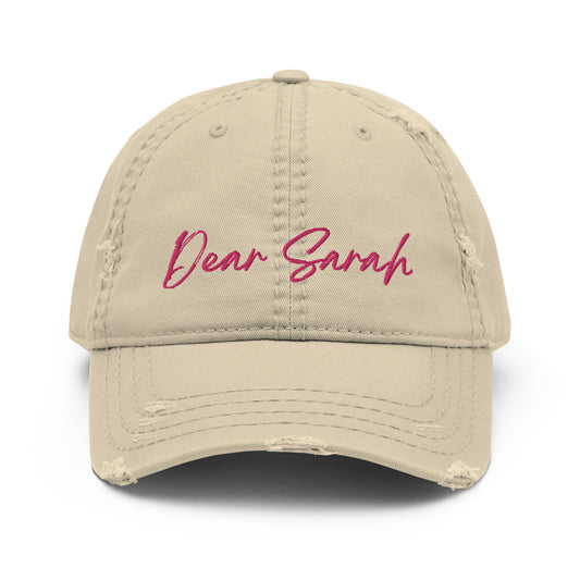 Dear Sarah Distressed Dad Hat
