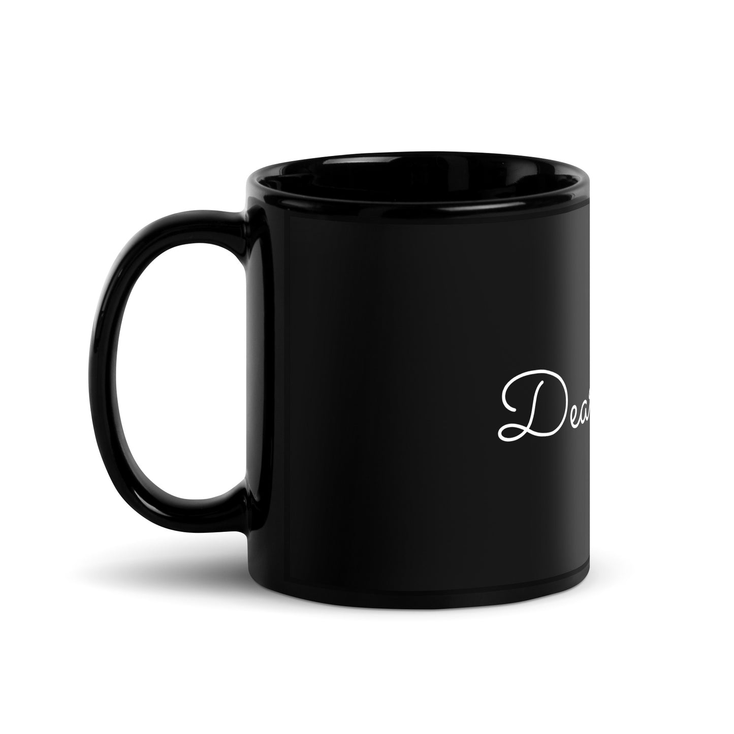 “Dear Sarah” Black Glossy Mug