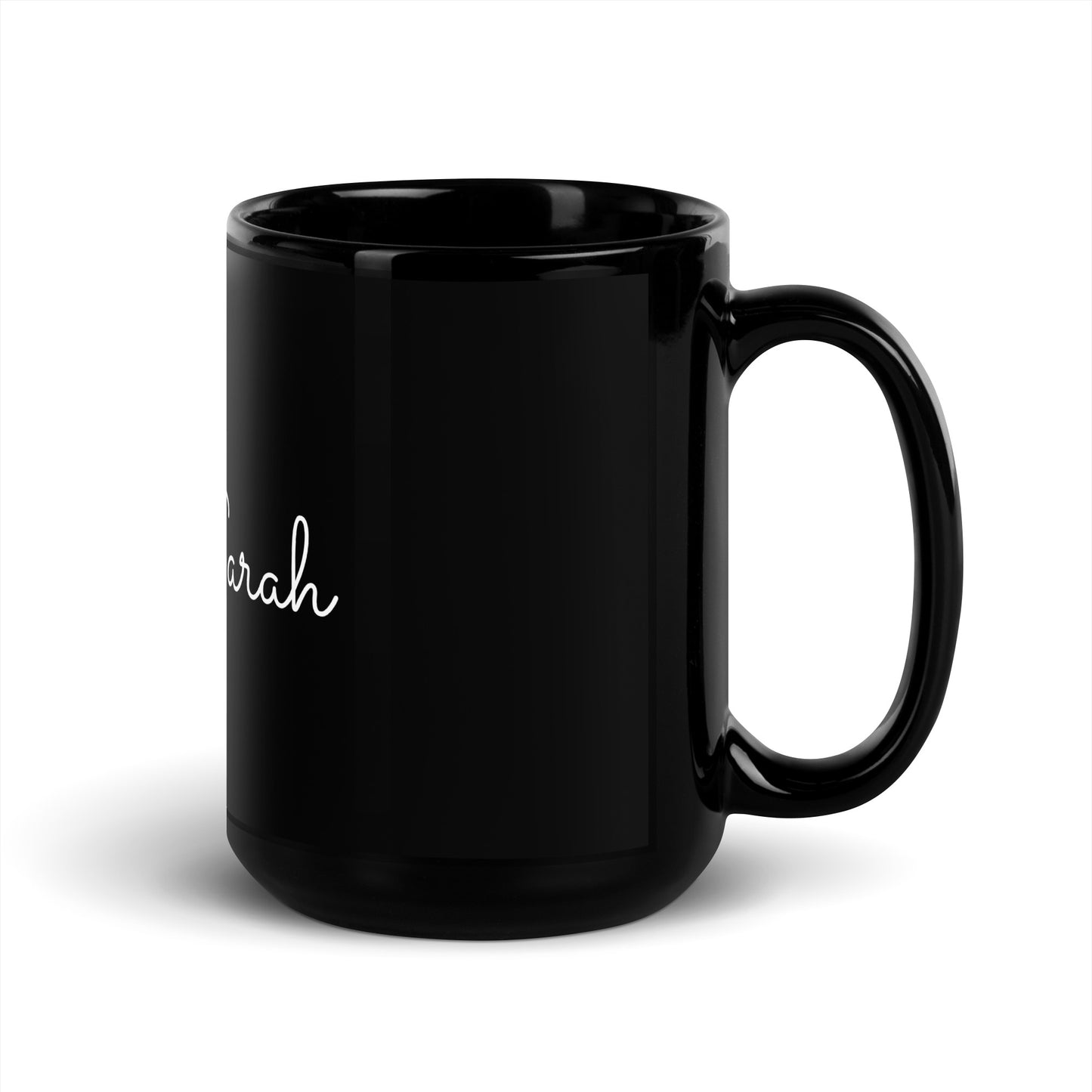 “Dear Sarah” Black Glossy Mug