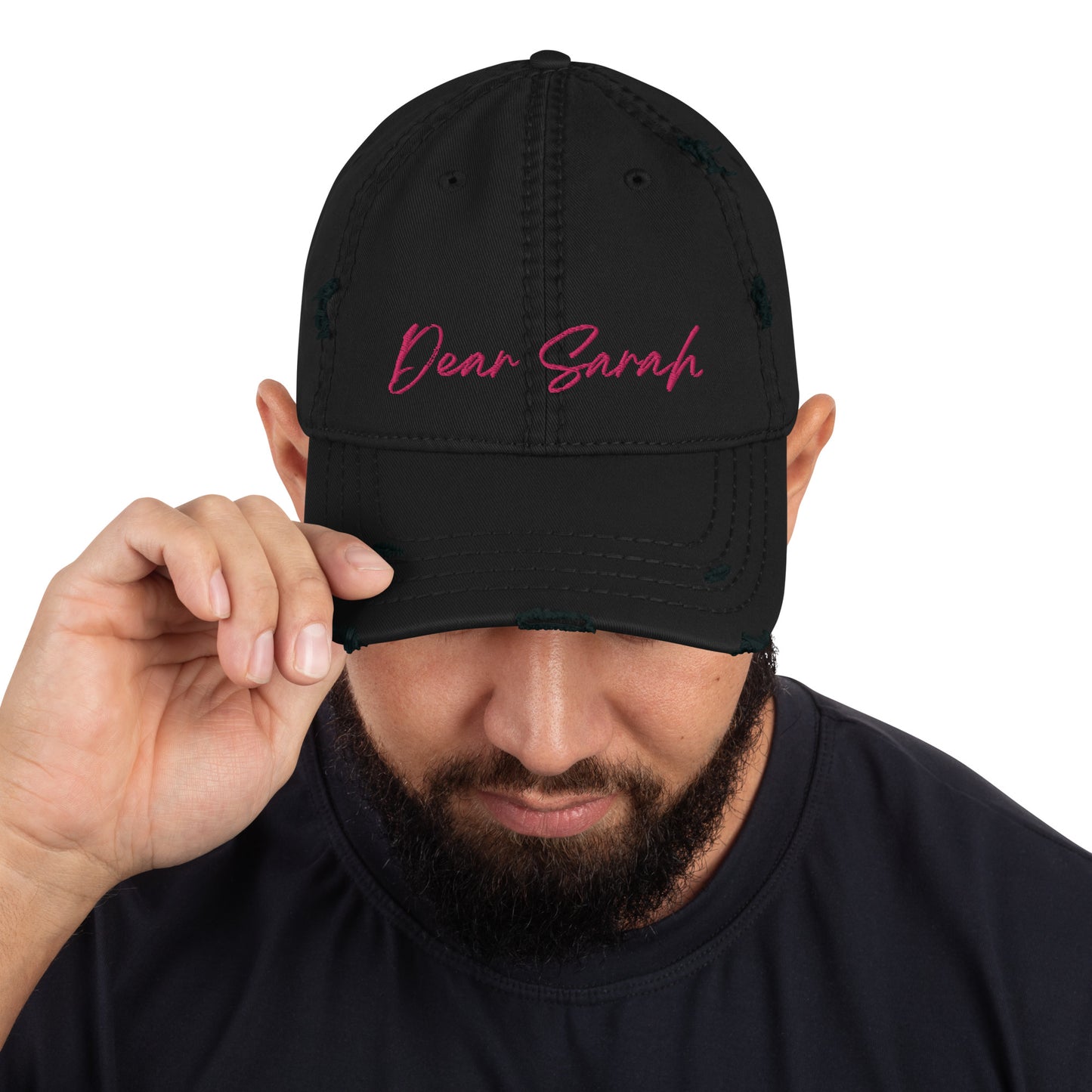 Dear Sarah Distressed Dad Hat