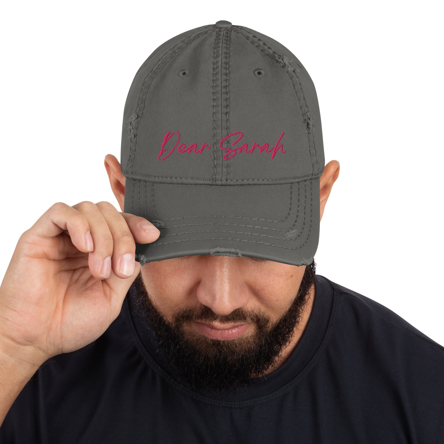 Dear Sarah Distressed Dad Hat
