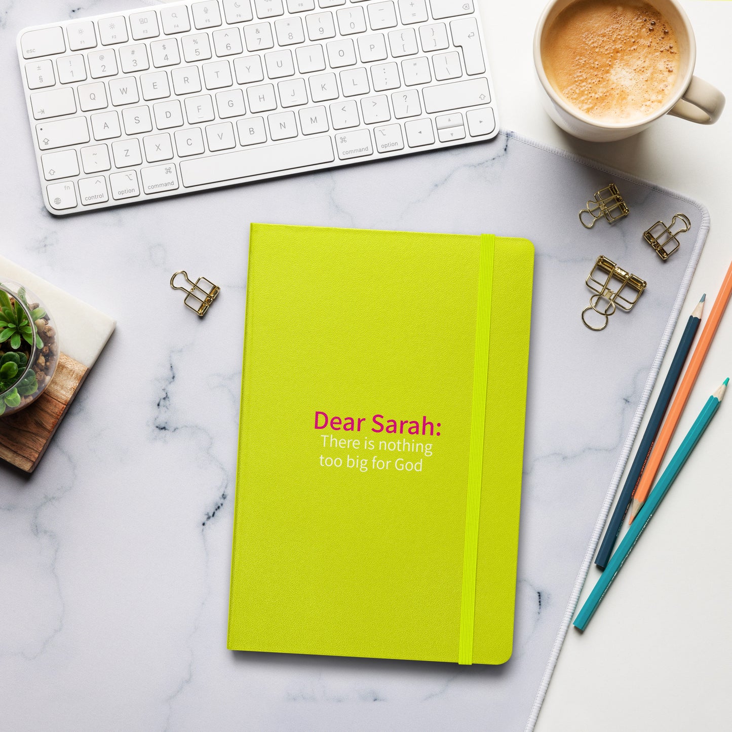 Dear Sarah Hardcover bound journal notebook