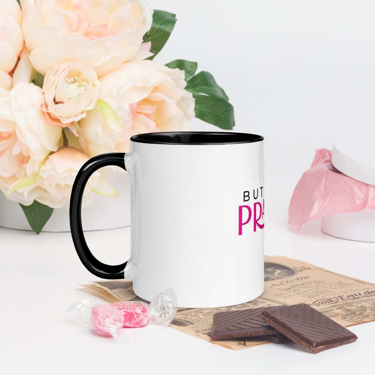 “Prayer” Mug with Color Inside