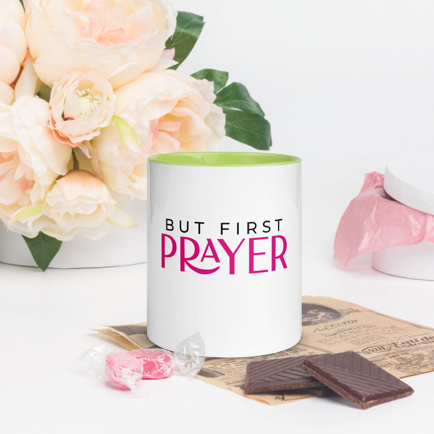 “Prayer” Mug with Color Inside
