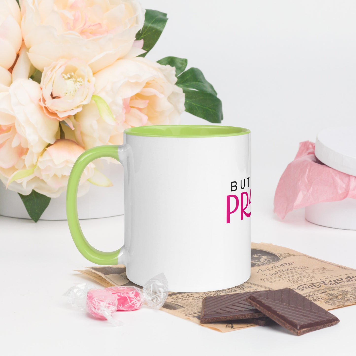 “Prayer” Mug with Color Inside