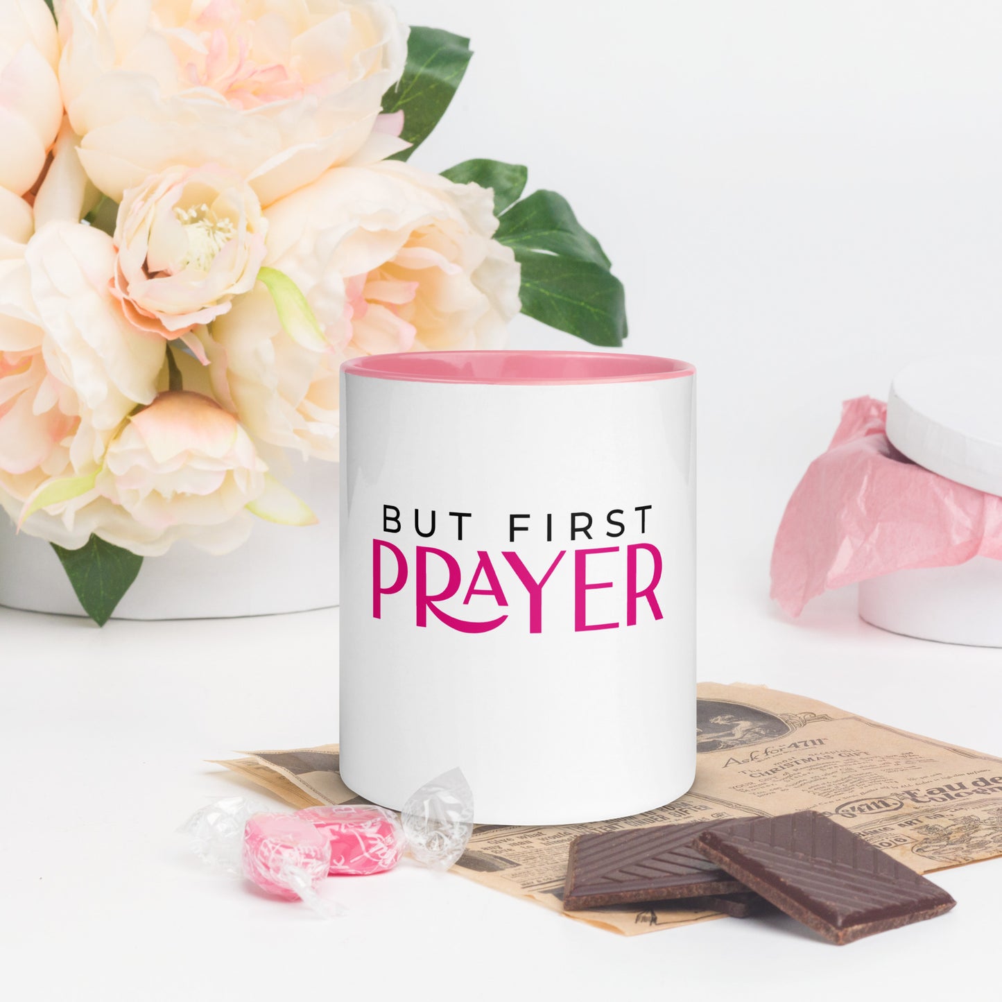 “Prayer” Mug with Color Inside