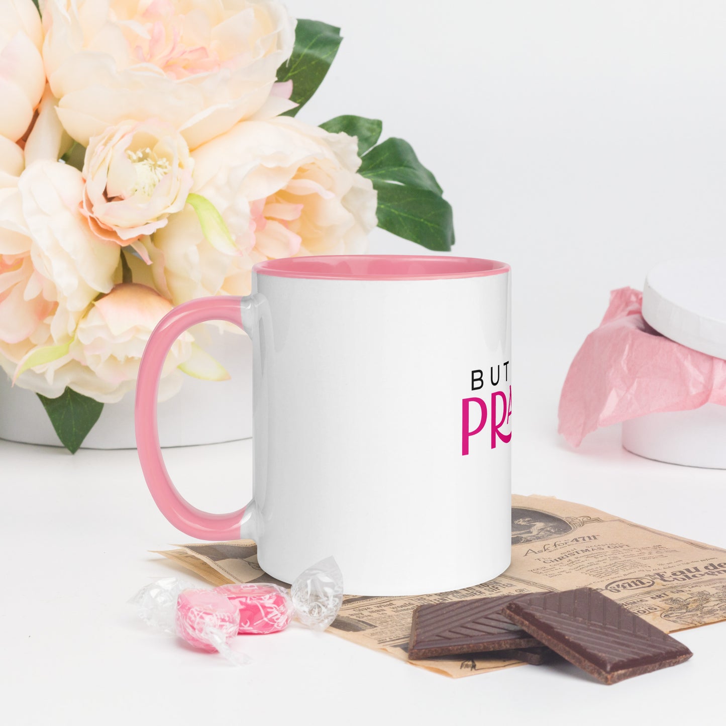 “Prayer” Mug with Color Inside