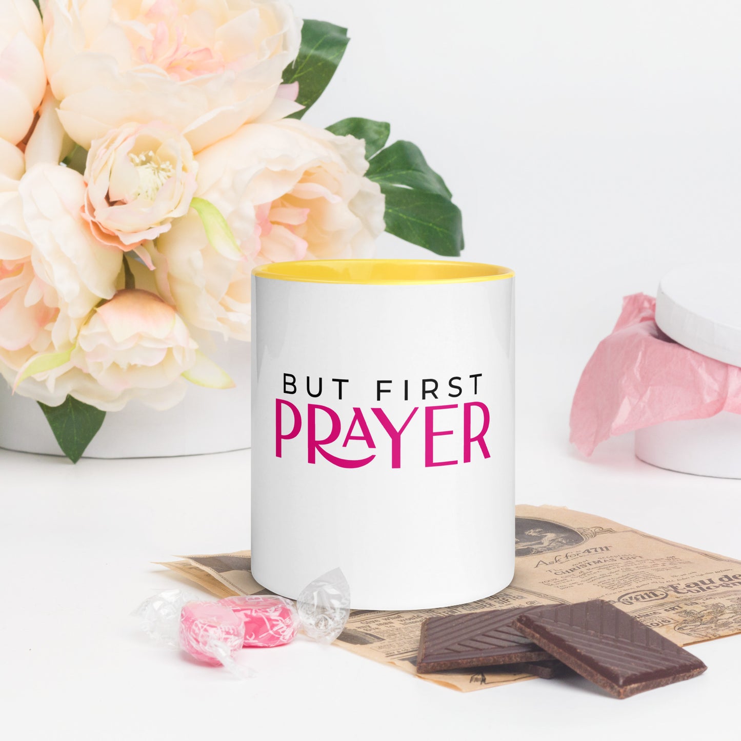 “Prayer” Mug with Color Inside