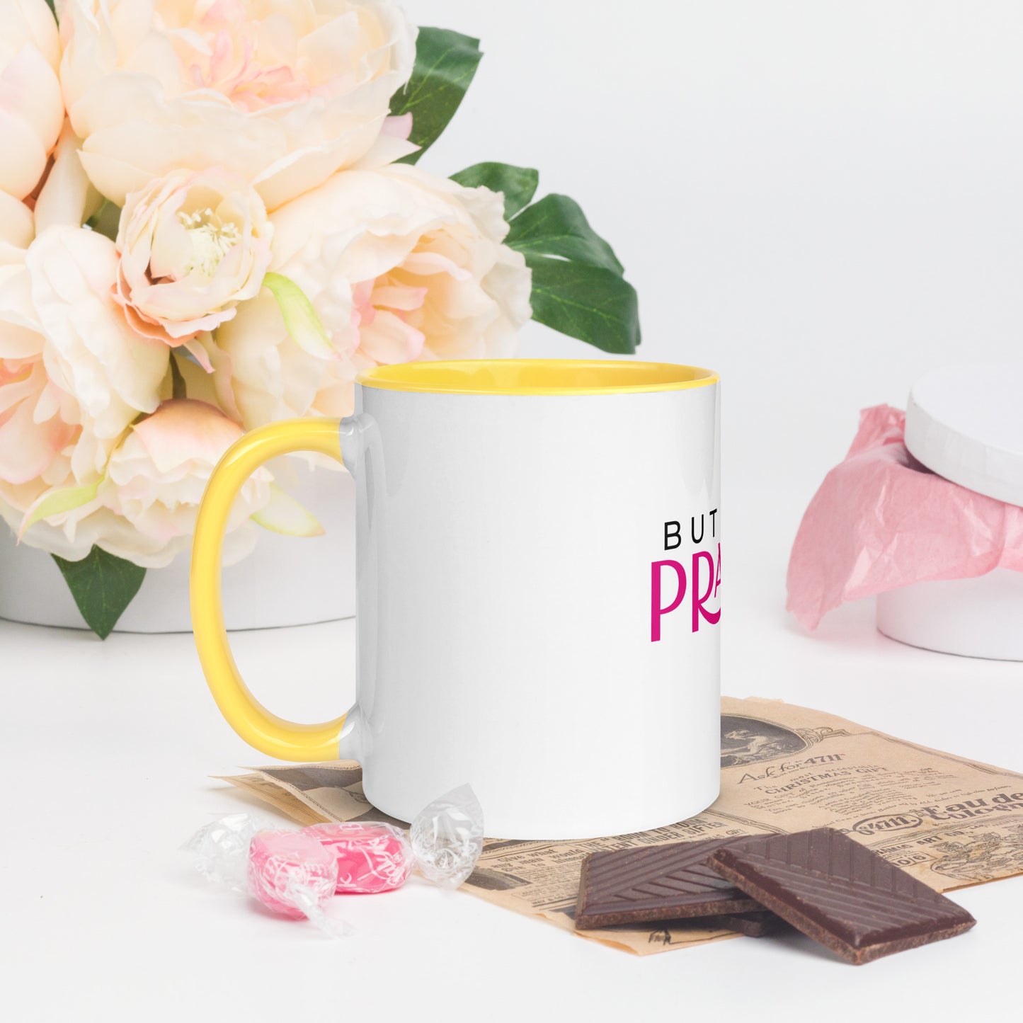 “Prayer” Mug with Color Inside