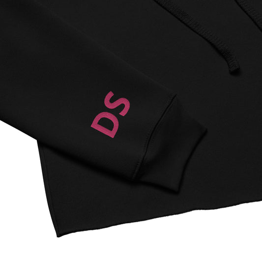 DS Embroidered Crop Hoodie