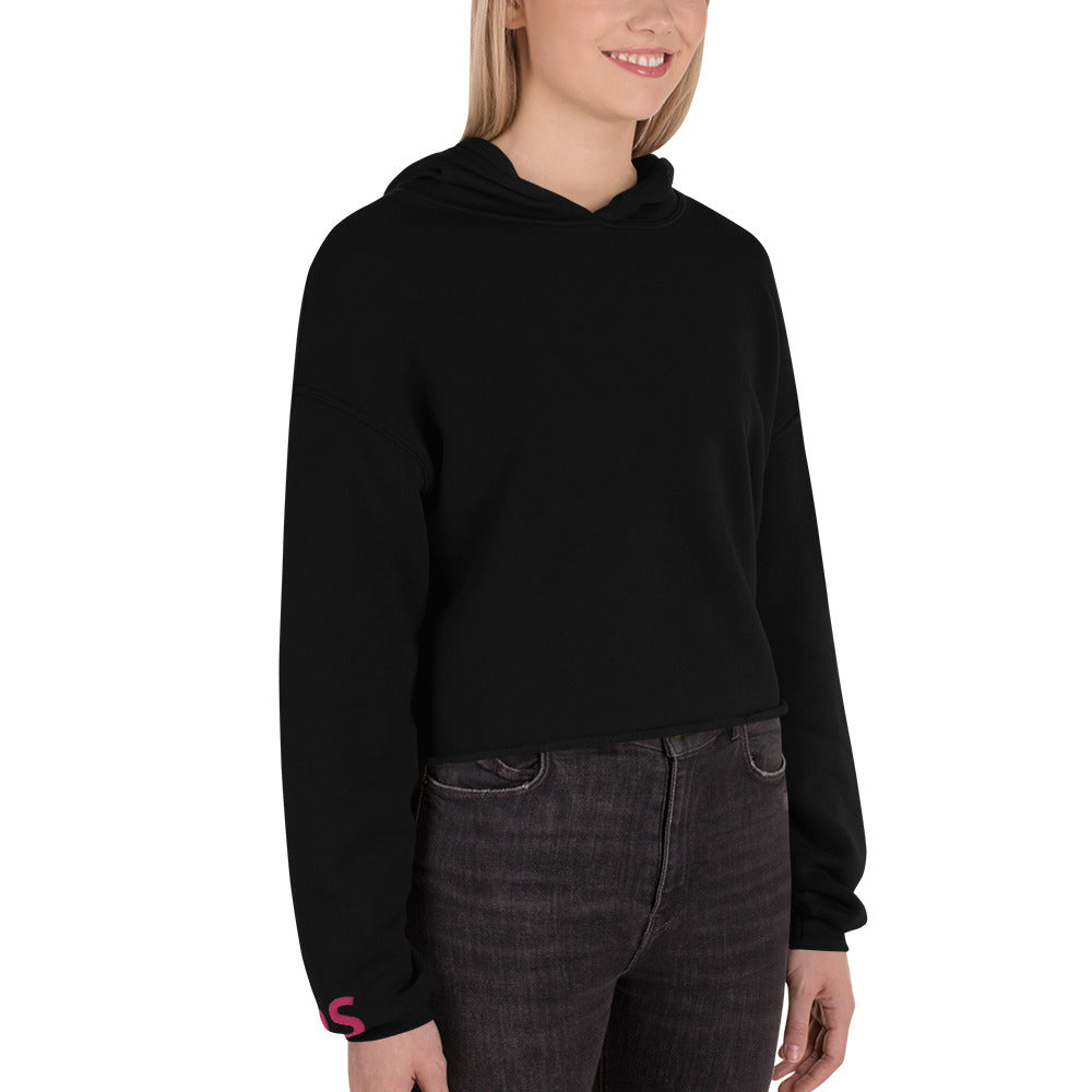 DS Embroidered Crop Hoodie