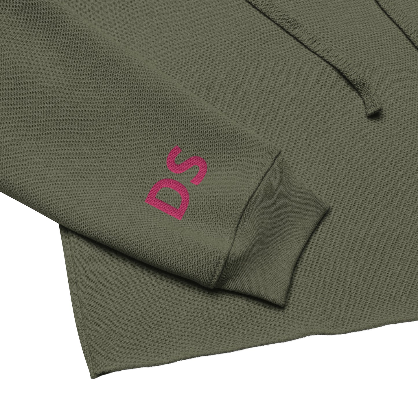 DS Embroidered Crop Hoodie