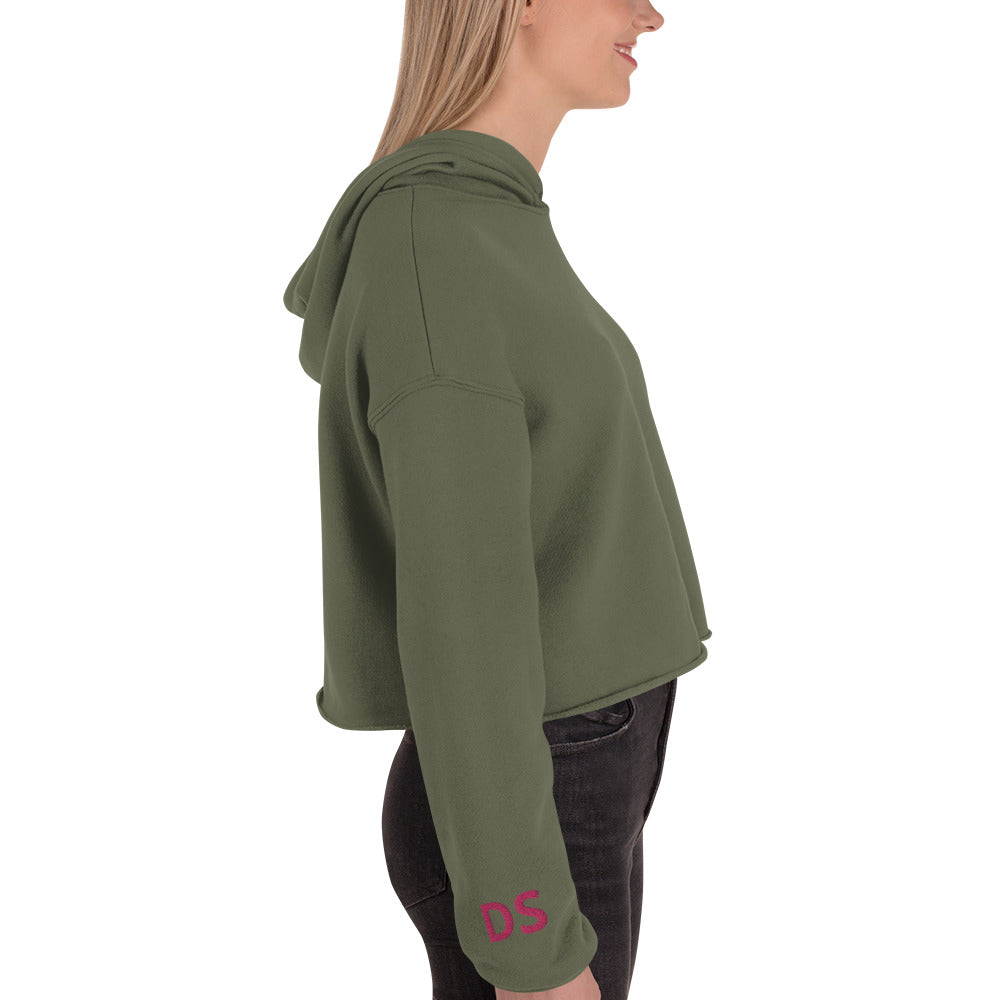 DS Embroidered Crop Hoodie