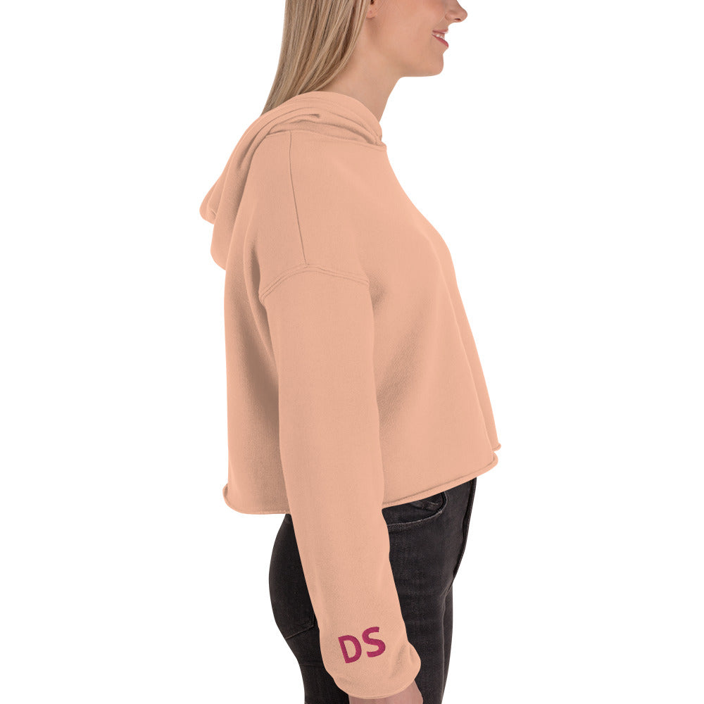 DS Embroidered Crop Hoodie