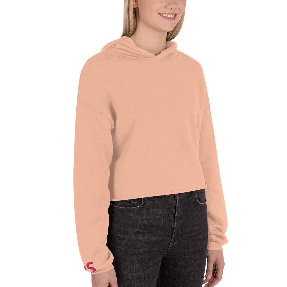 DS Embroidered Crop Hoodie