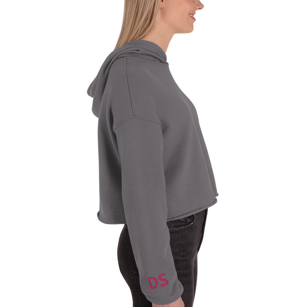 DS Embroidered Crop Hoodie