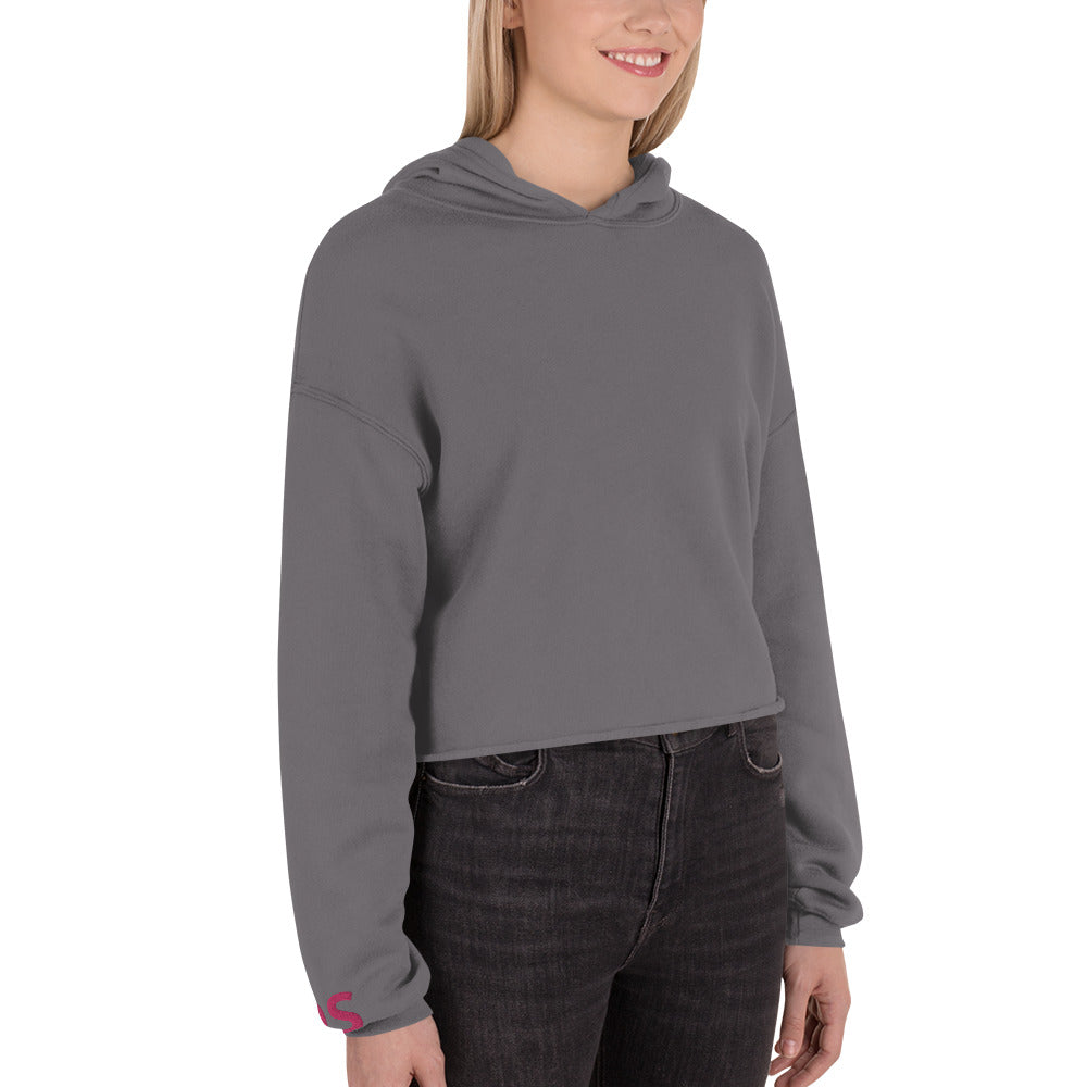 DS Embroidered Crop Hoodie
