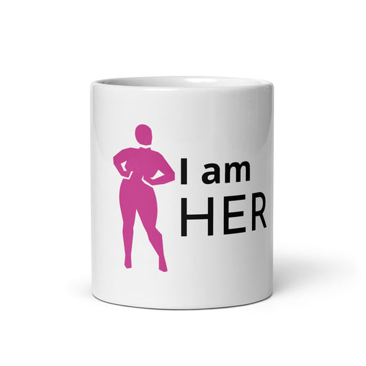 “Her”White glossy mug